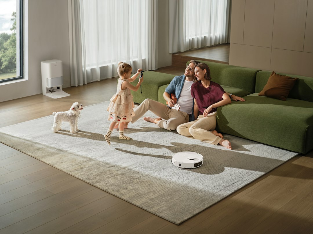 Nettoyage de moquette dans une maison